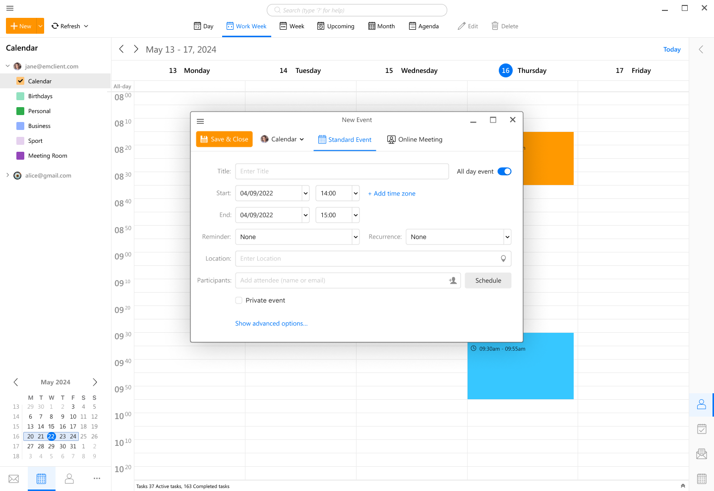 screenshot calendar