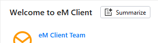 eM Client: AI Summarize