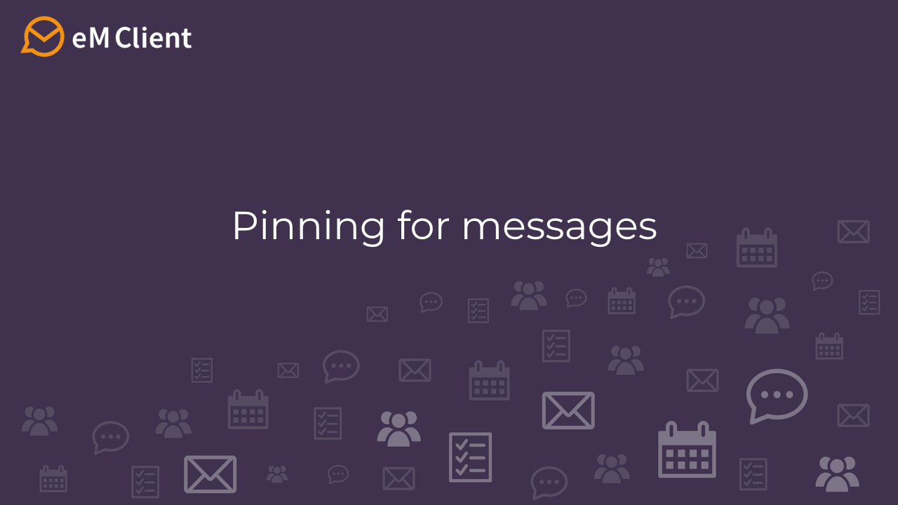 Pin a message